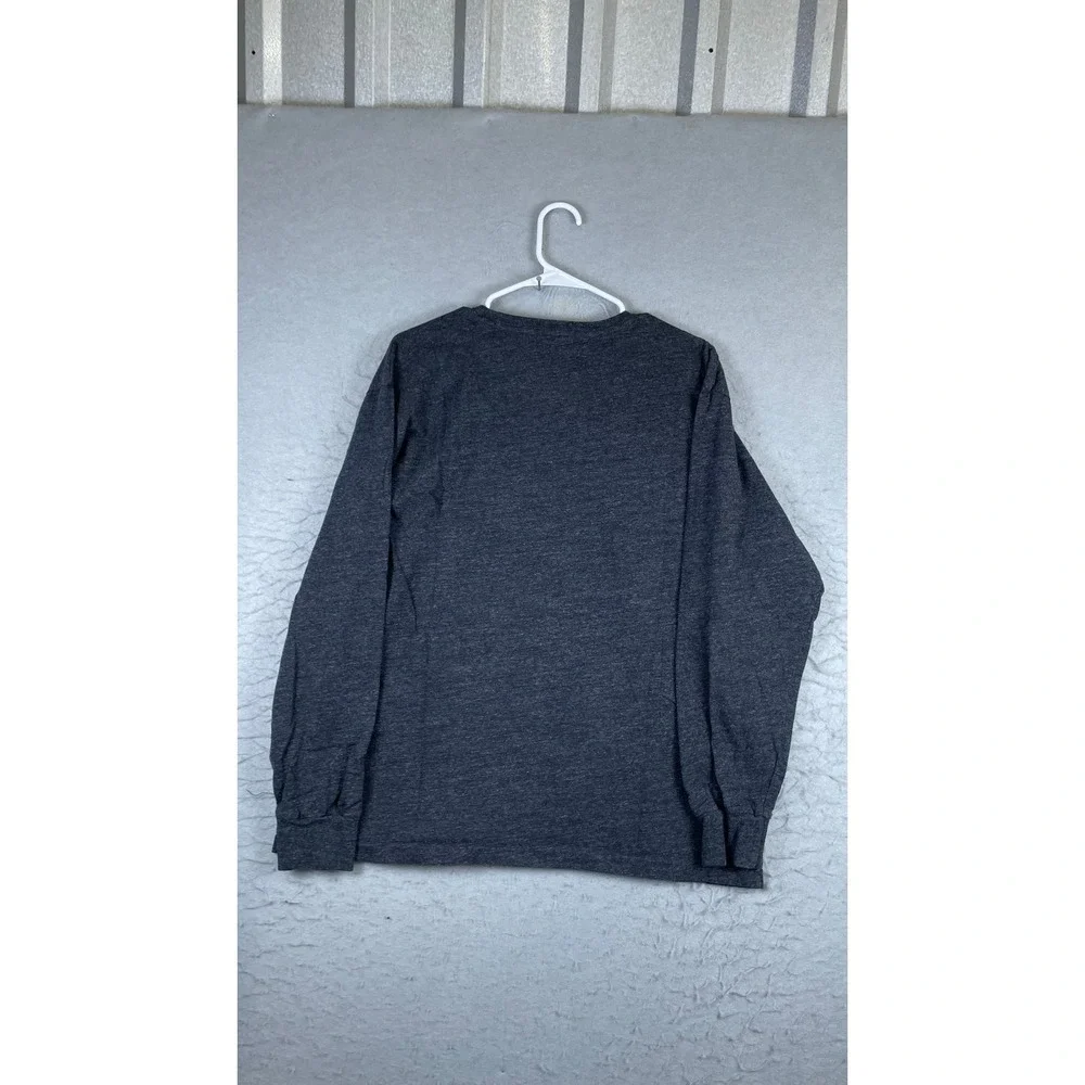 Polo Ralph Lauren T-Shirt Mens Large Gray Excellent Long Sleeve Heathered Pony